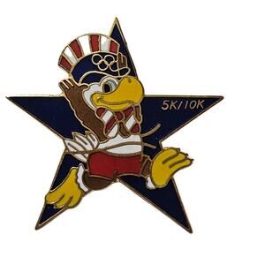 1984 Las Angeles Olympic Game Pin 5K/10K